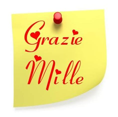 grazie mille